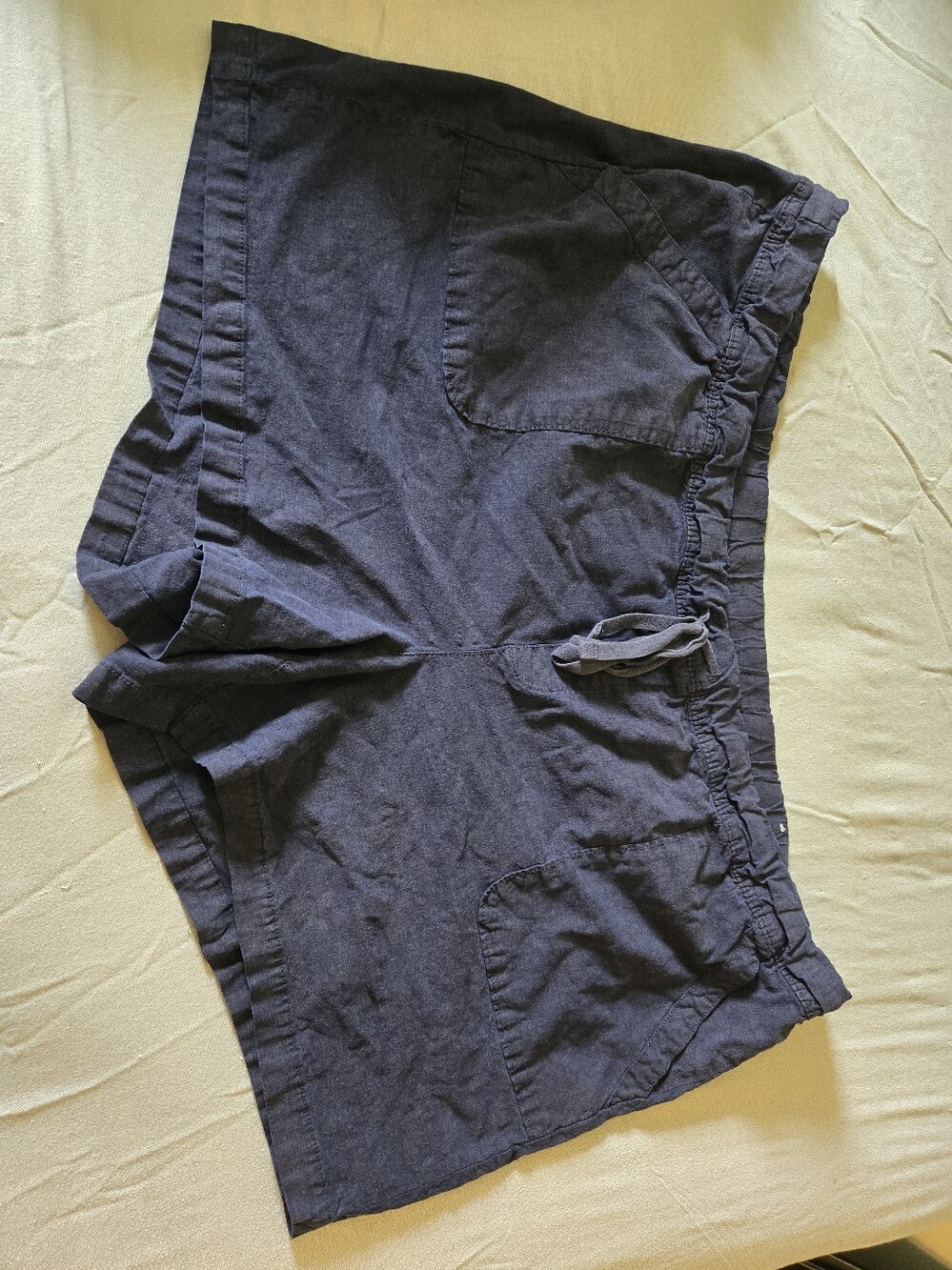 Lane Bryant Dark Blue Drawstring Shorts